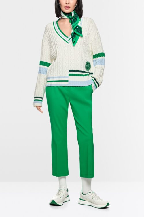 Pletený športový sveter