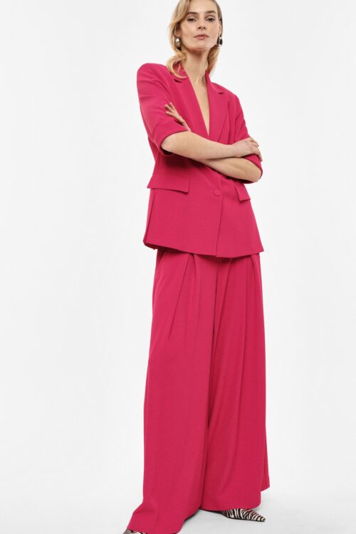 Široké nohavice s opaskom