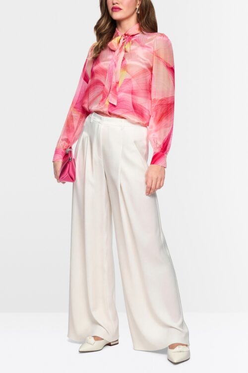 Elegatné saténové nohavice