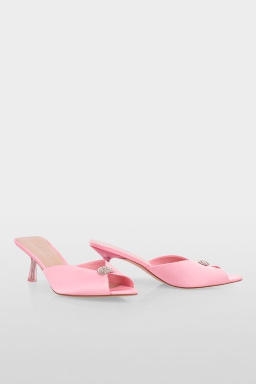 Saténové elegantné šľapky